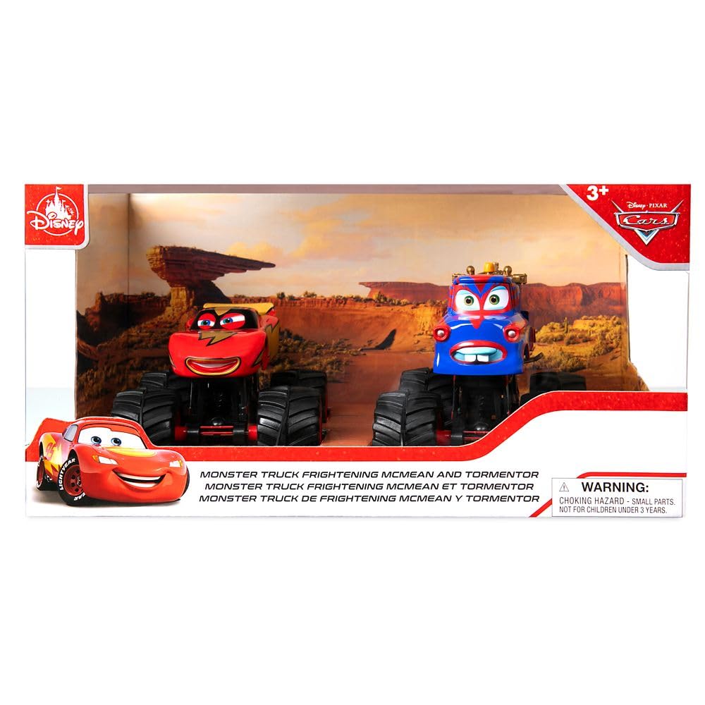 Disney Store Monster Truck Frightening McMean and Tormentor Die